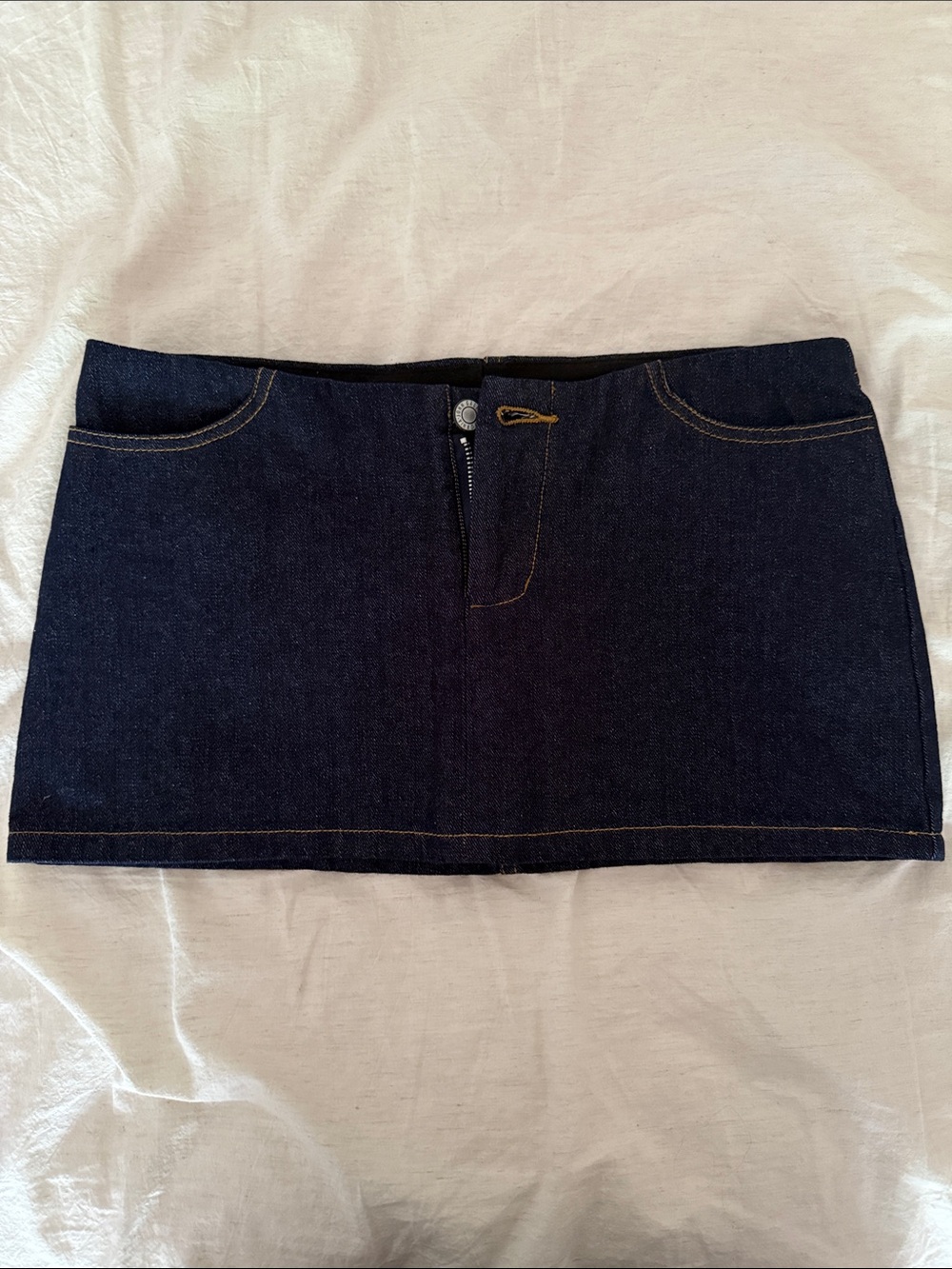 Brandy Melville Dark Indigo Denim Mini Skirt